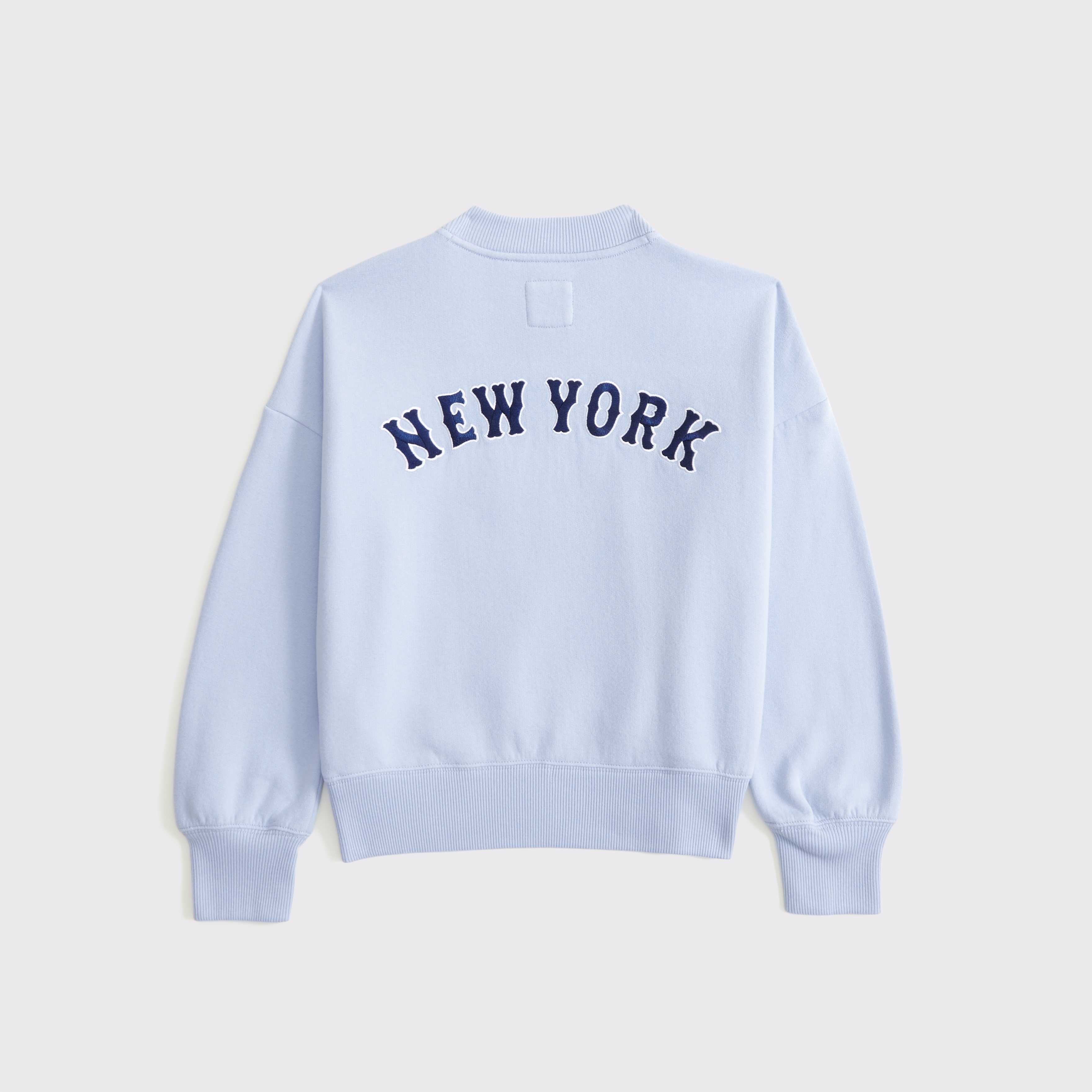 Abercrombie & Fitch New York Mets Graphic Crew Sweatshirt In Blue