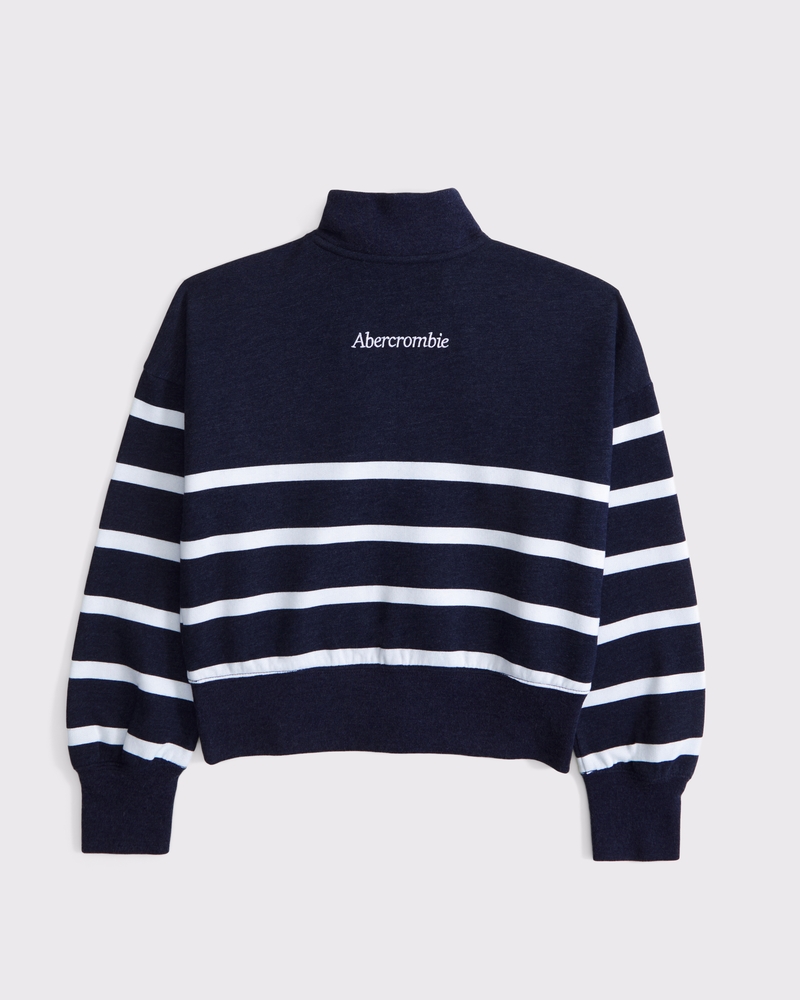 logo quarter-zip sweatshirt