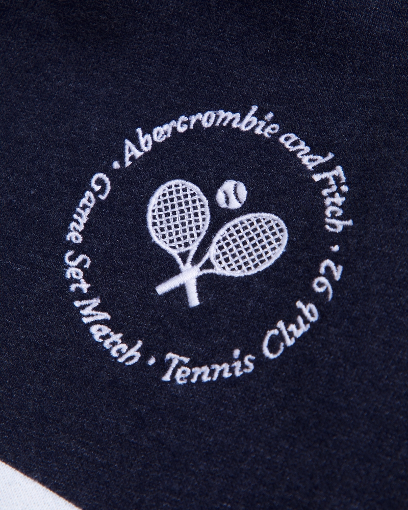 logo quarter-zip sweatshirt