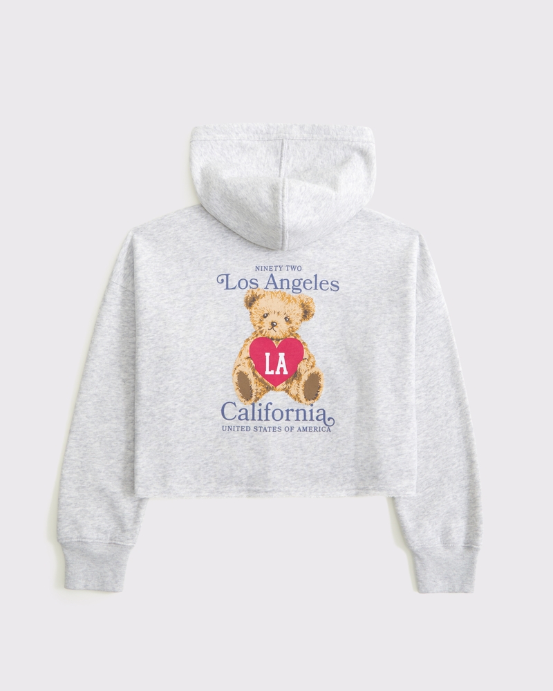 cutoff graphic popover hoodie