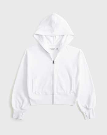 girls essential sunday full-zip hoodie | girls tops