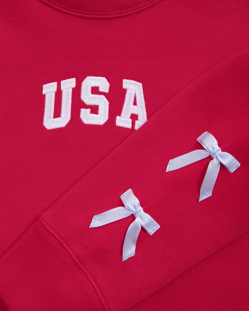 legging-friendly usa graphic crew sweatshirt
