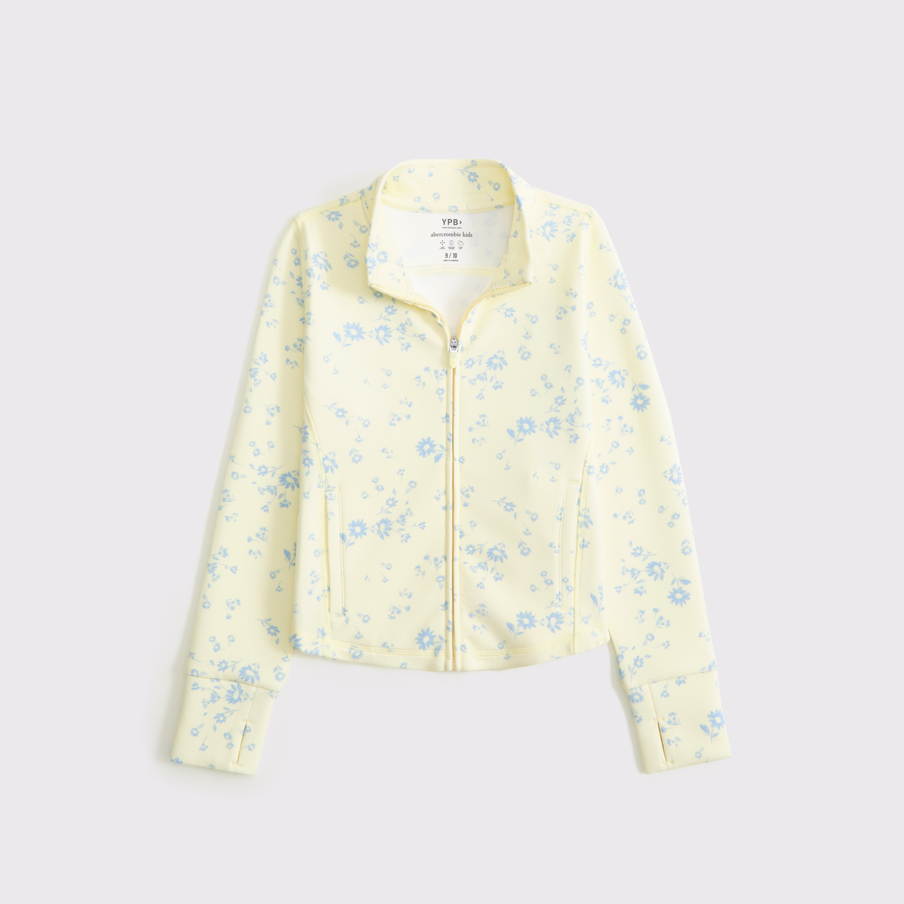 Abercrombie & Fitch Kids' Ypb Neoknit Full-zip In Yellow