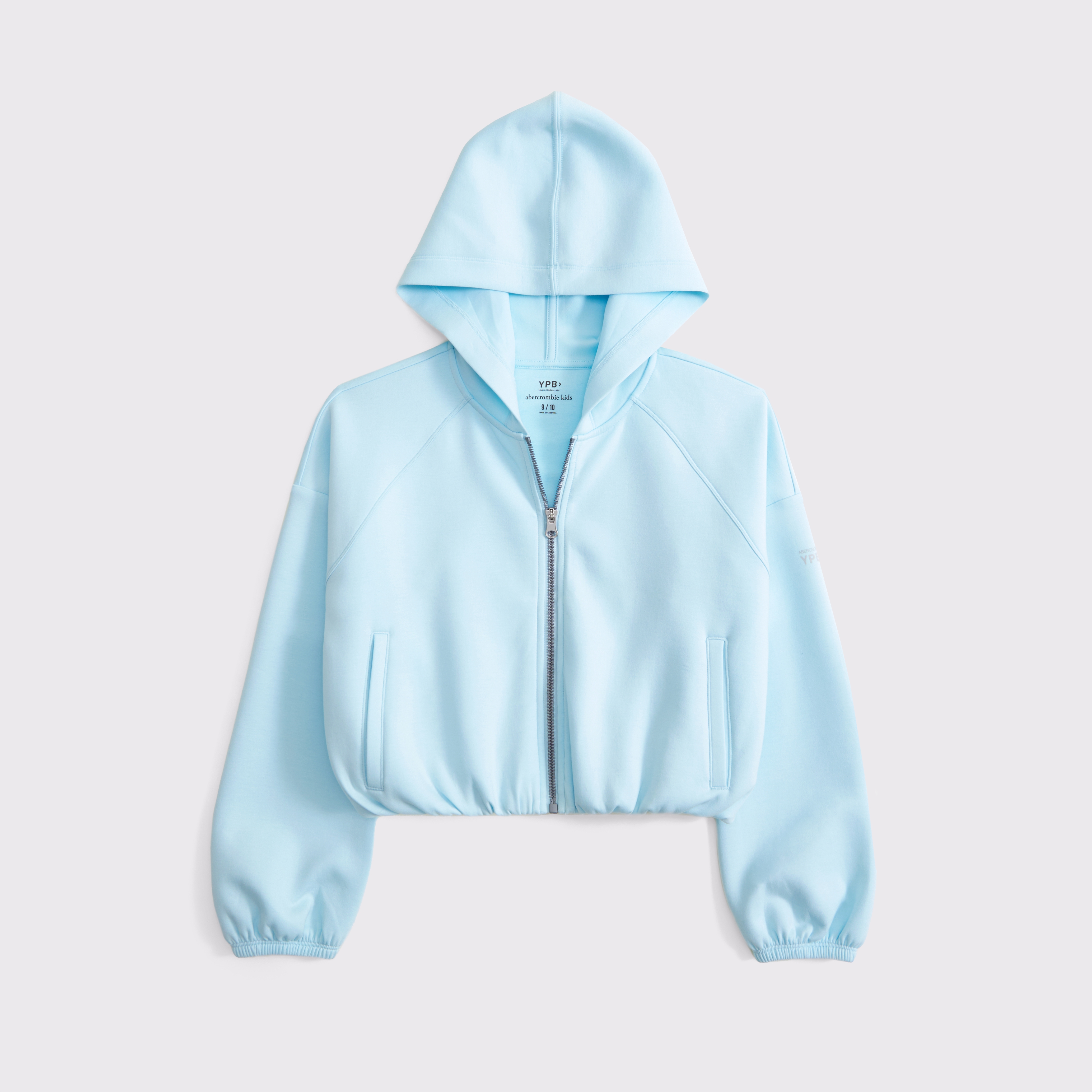 girls ypb neoknit bubble hem full-zip hoodie | girls tops