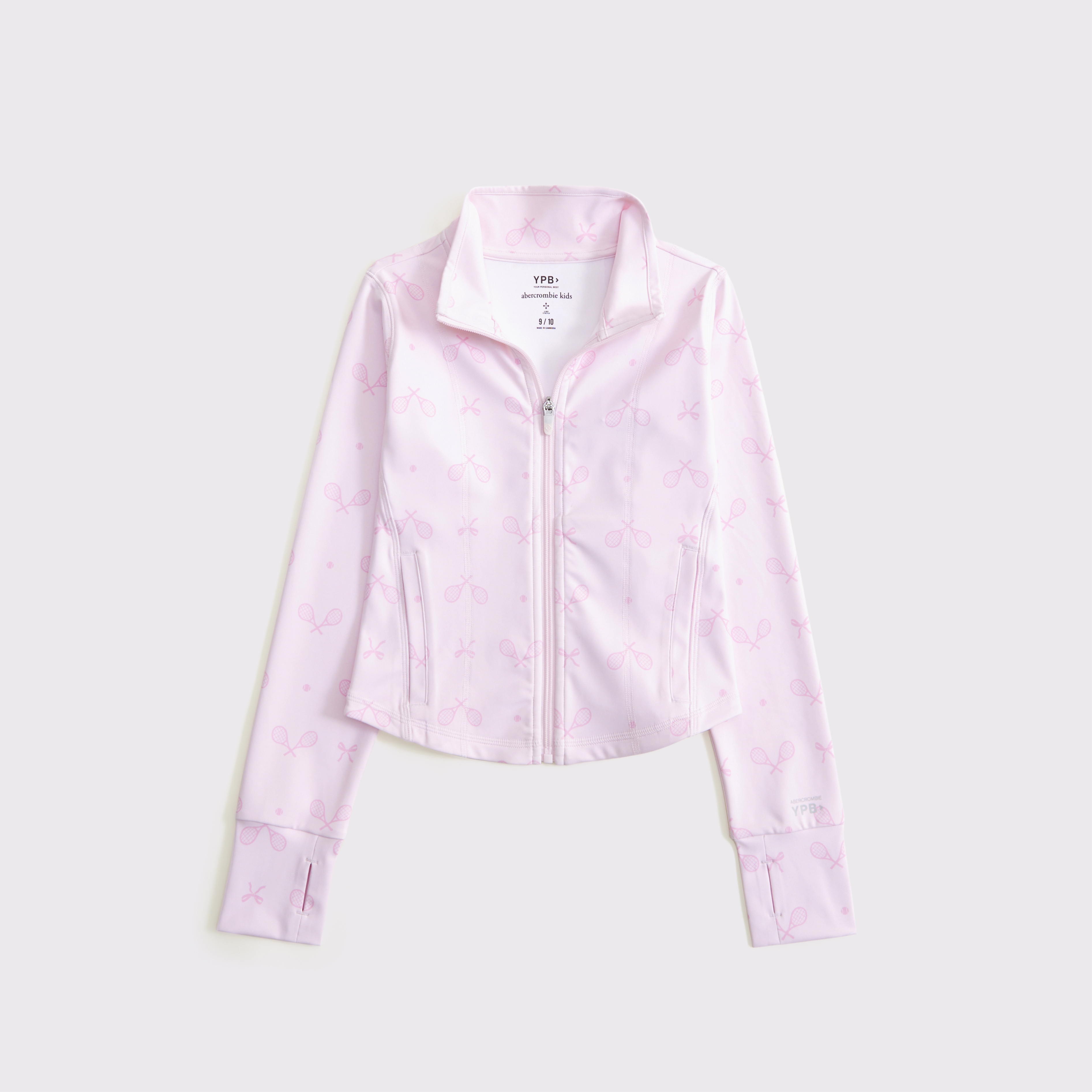 Abercrombie & Fitch Kids' Ypb Mockneck Full-zip In Pink