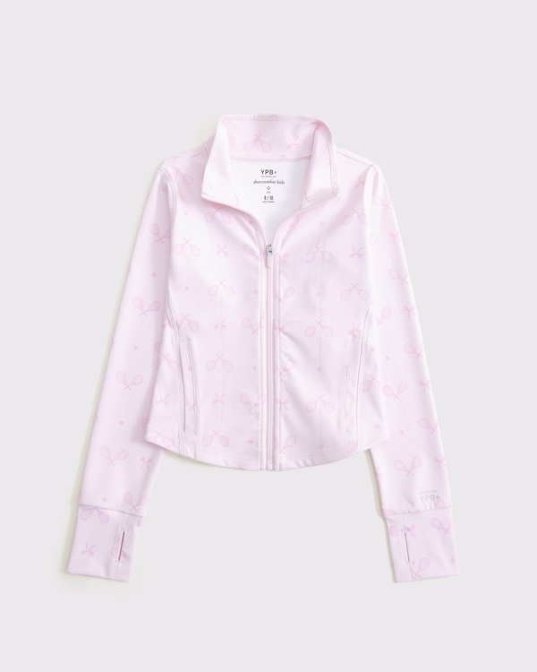 ypb mockneck full-zip, Light Pink Pattern view 1