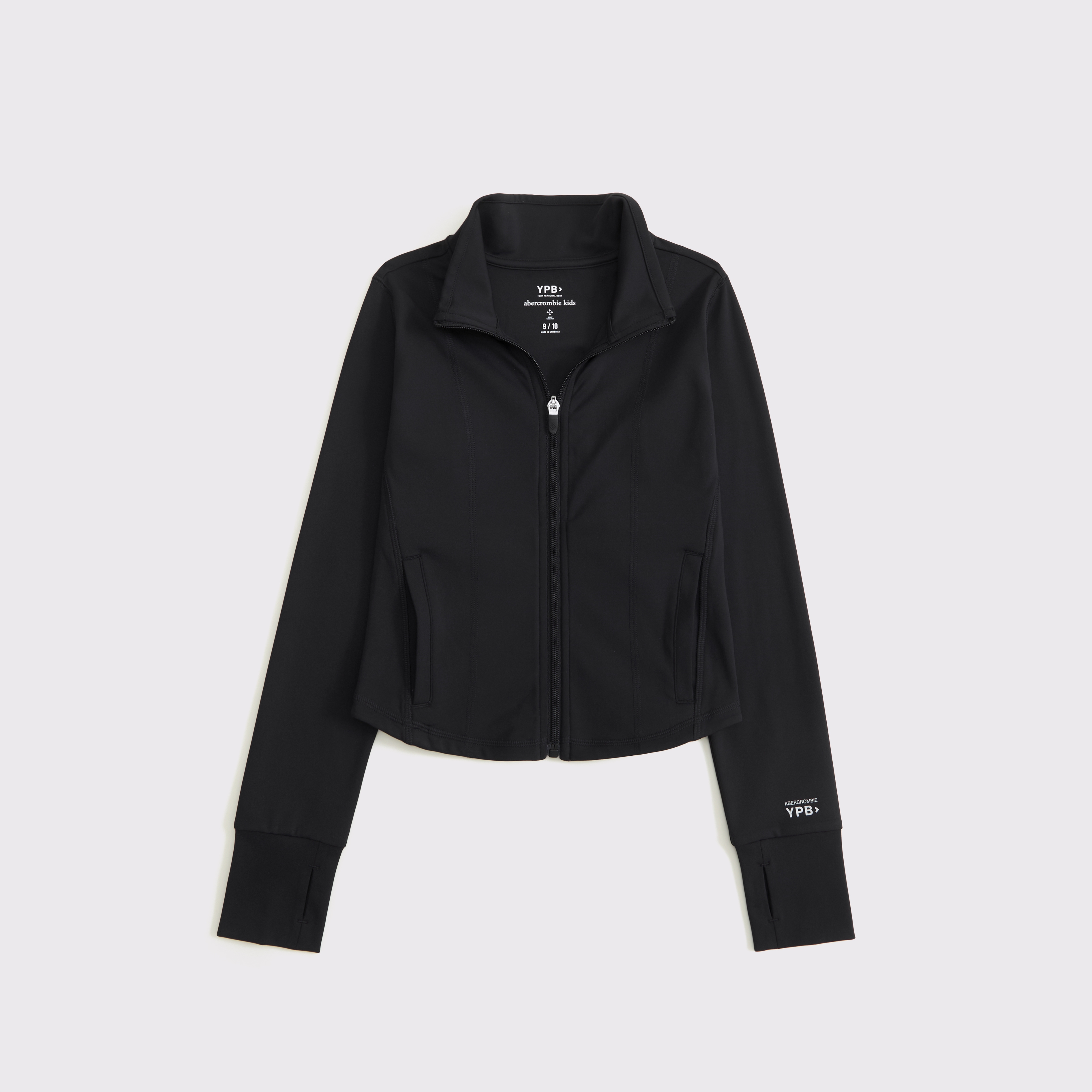 girls ypb mockneck full-zip | girls tops | Abercrombie.com