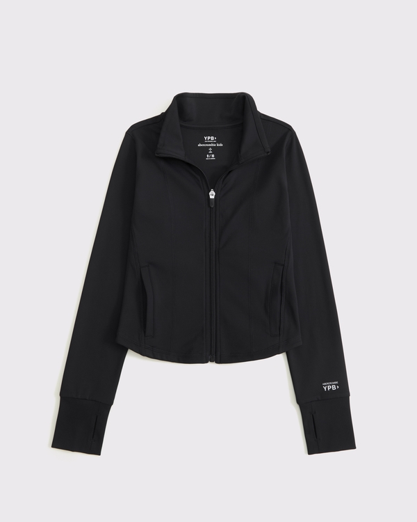 ypb mockneck full-zip, Black view 1