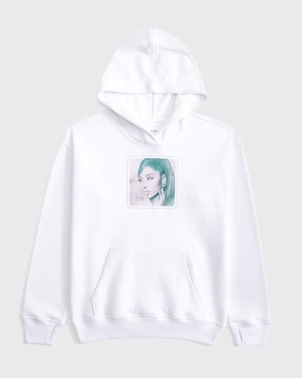 legging-friendly ariana grande graphic popover hoodie