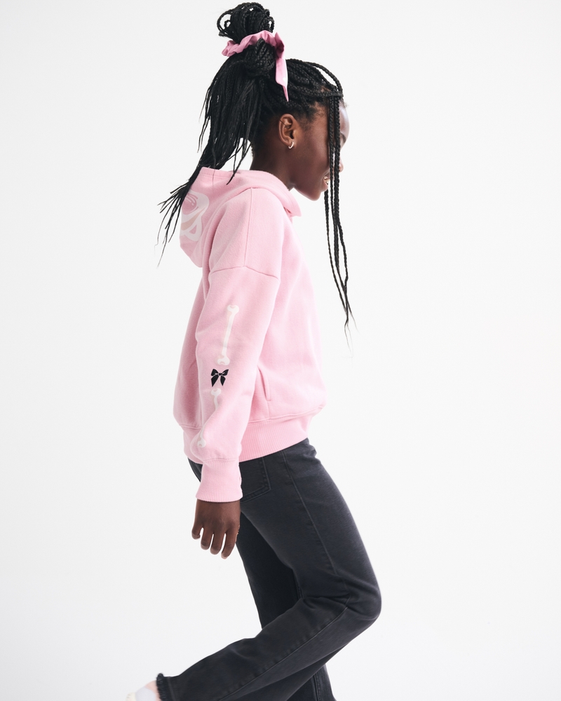 spooky graphic popover hoodie