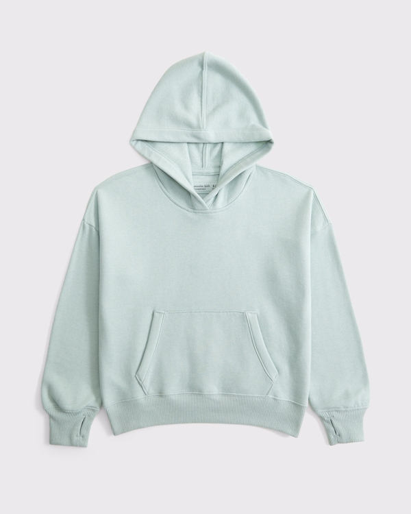 essential popover hoodie, Green view 2
