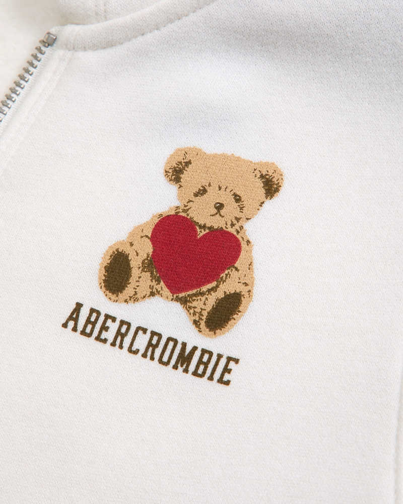 graphic full-zip hoodie