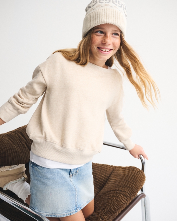 essential off-the-shoulder sweatshirt