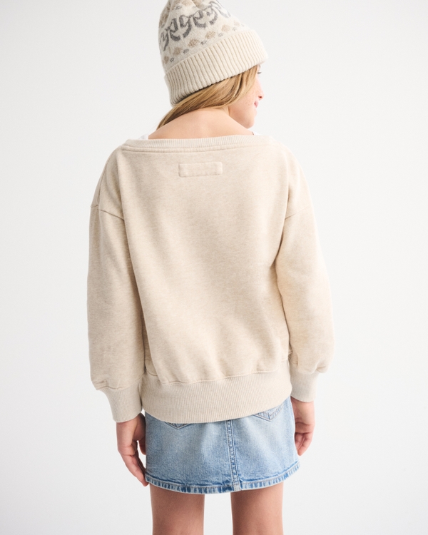 essential off-the-shoulder sweatshirt