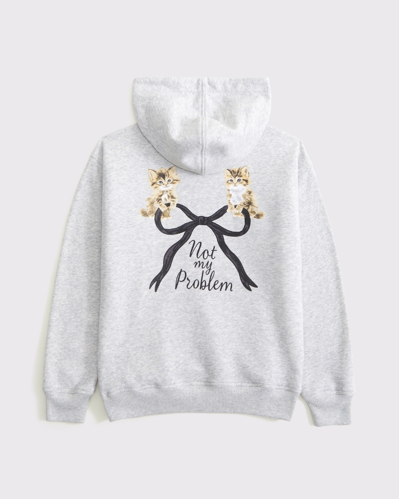 legging-friendly graphic logo popover hoodie