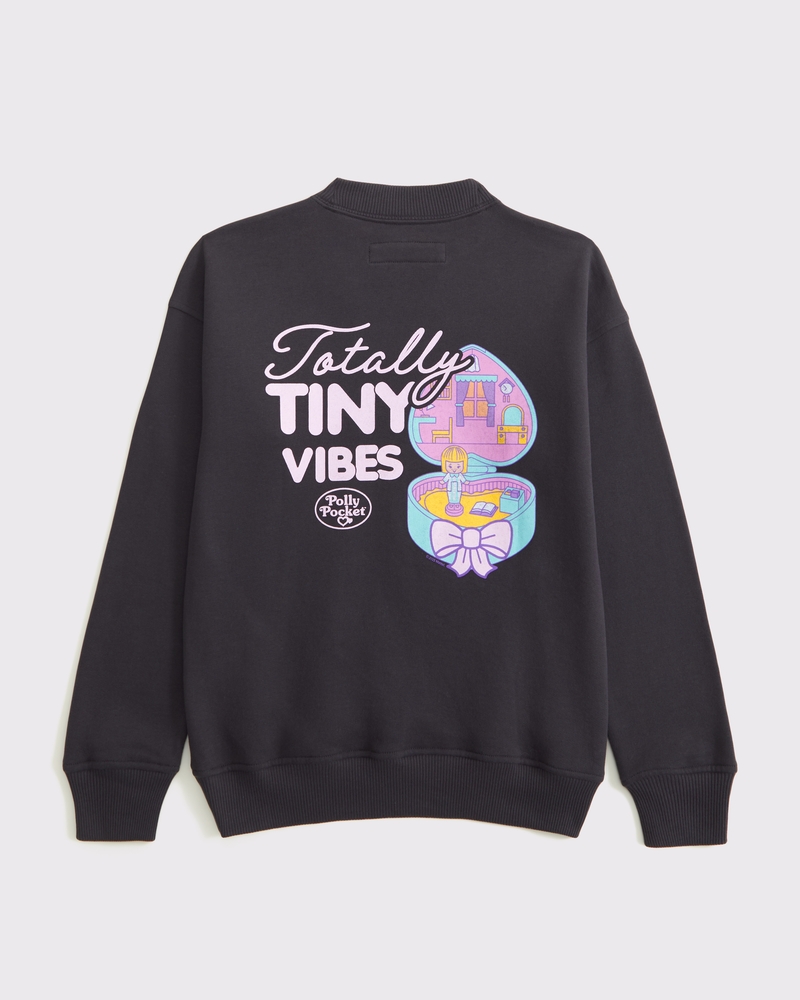 polly pocket graphic crew sweatshirt