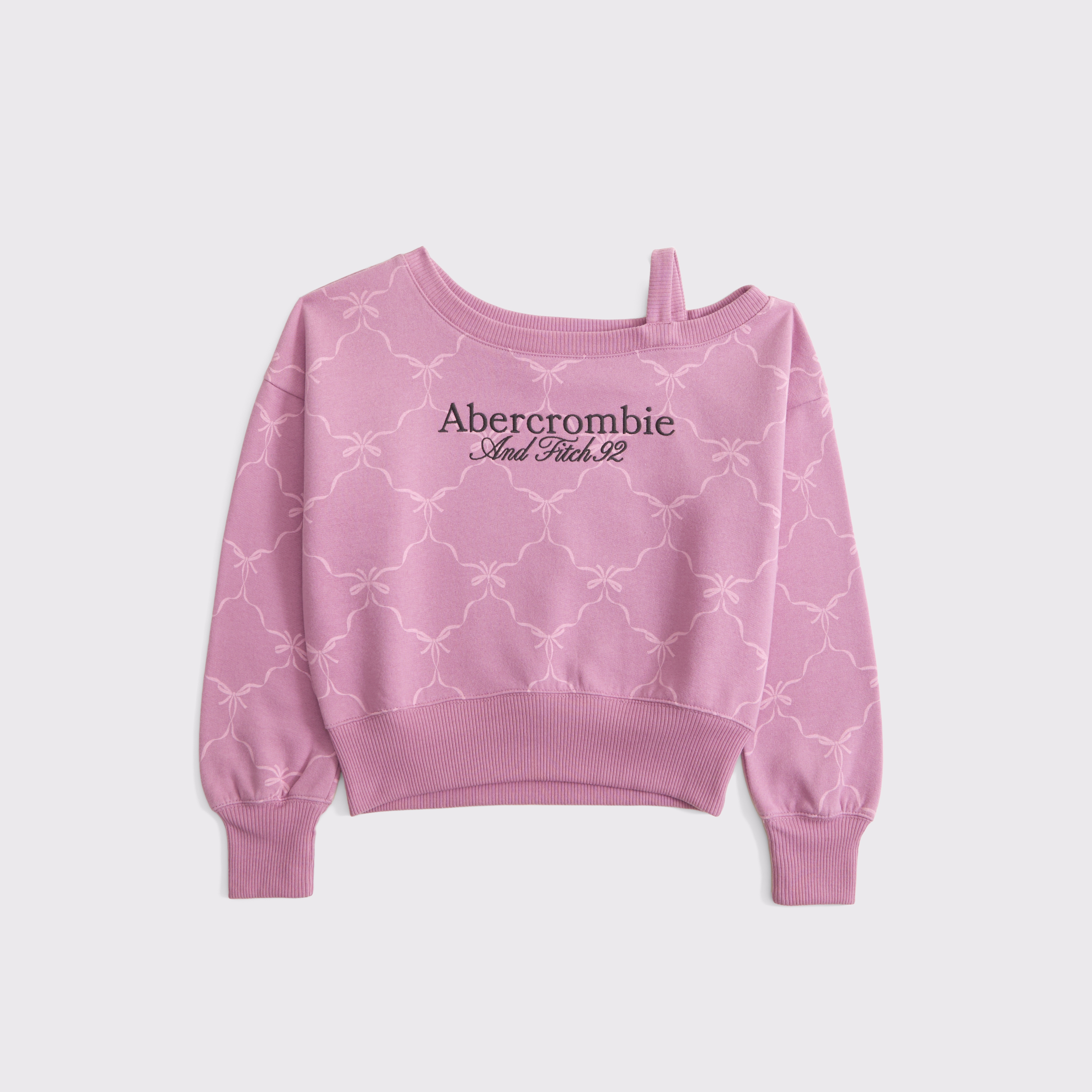 トップス Logo Emb Off Shoulder Sweatshirt Logo Emb Off Shoulder Sweatshirt - MISTREASS