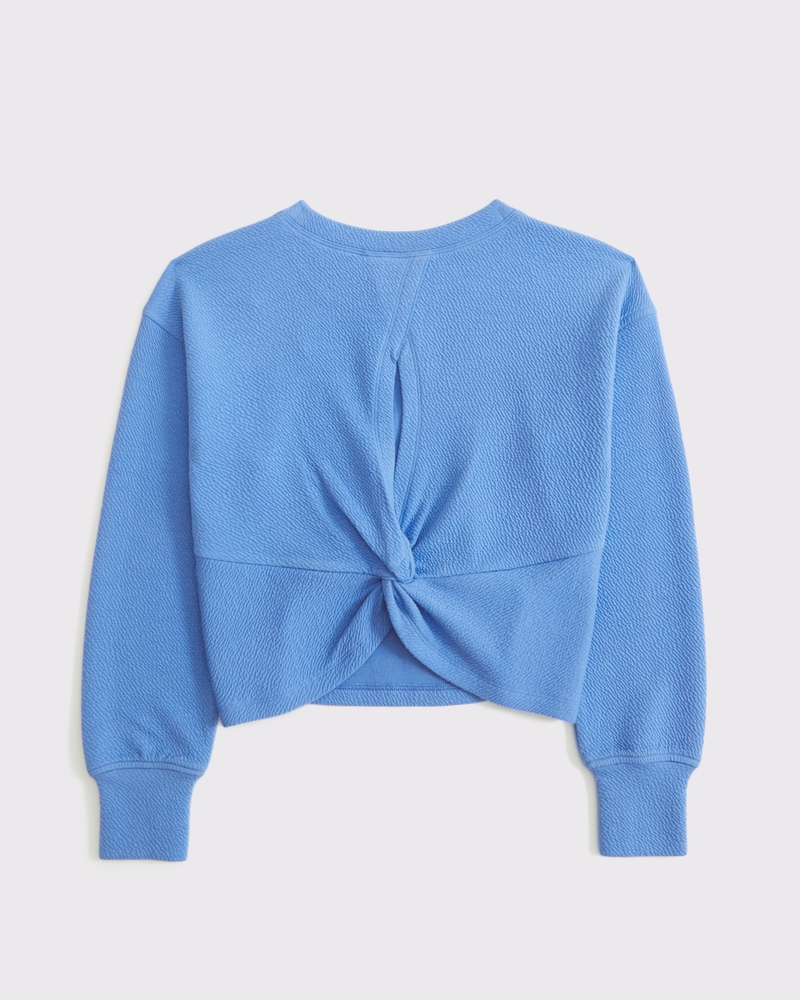 ypb textured crew sweatshirt