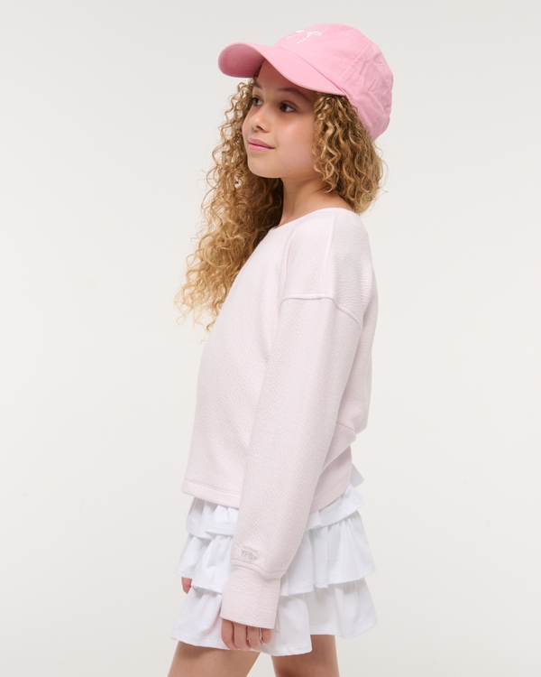 ypb textured crew sweatshirt