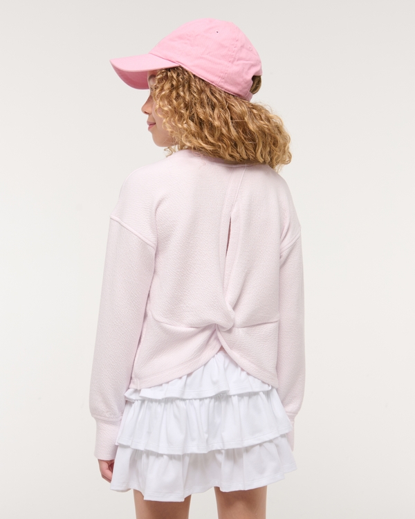 ypb textured crew sweatshirt