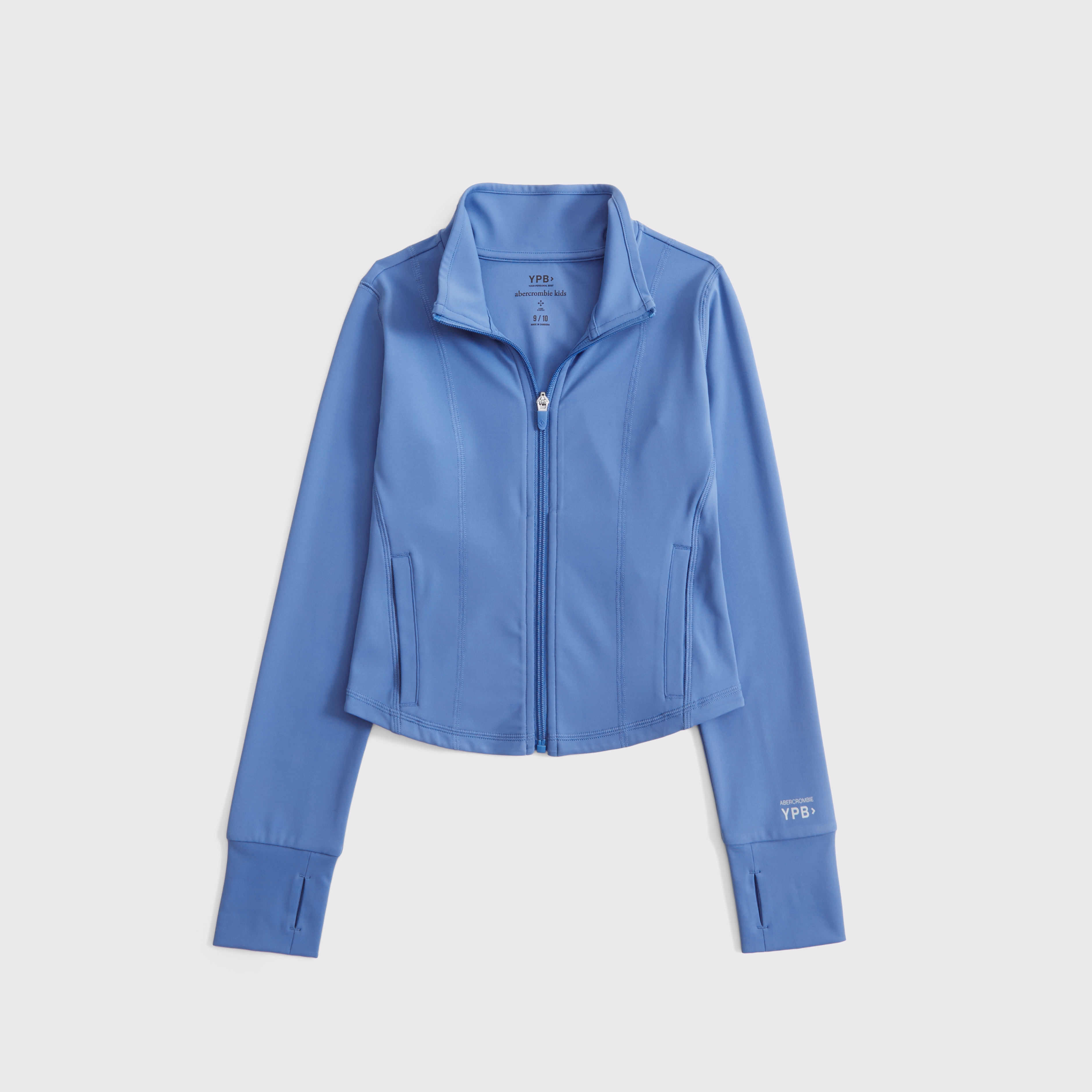 Abercrombie & Fitch Kids' Ypb Mockneck Full-zip In Blue