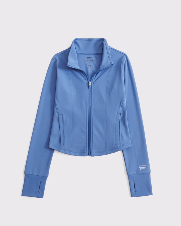 ypb mockneck full-zip, Blue view 1