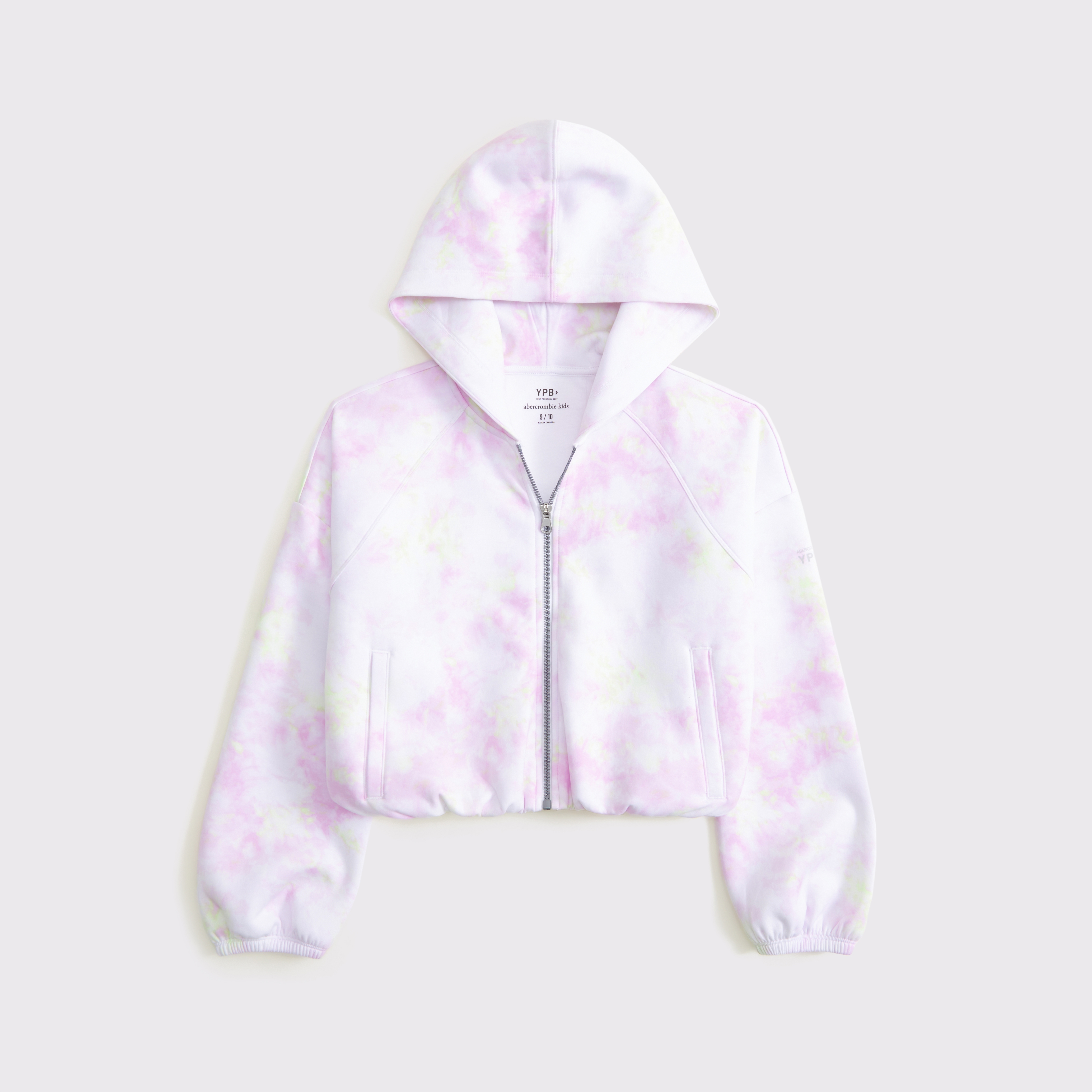 Abercrombie & Fitch Kids' Ypb Neoknit Bubble Hem Full-zip Hoodie In Blue