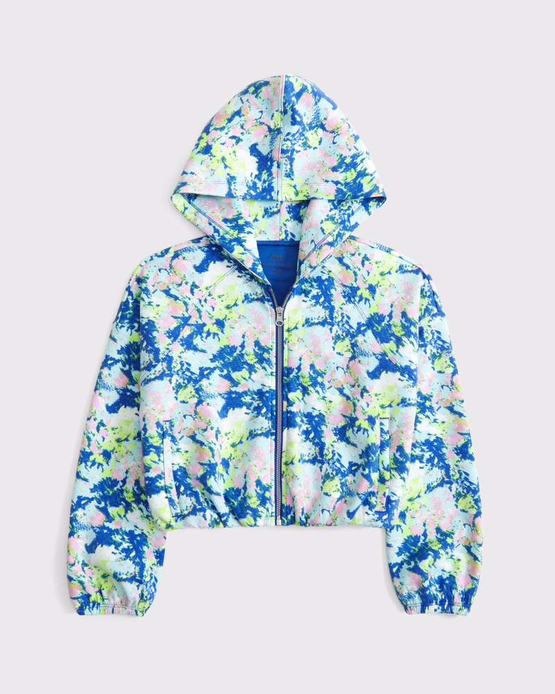 girls ypb neoknit bubble hem full-zip hoodie | girls