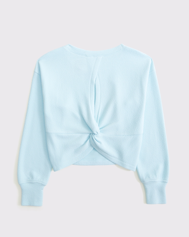 ypb textured crew sweatshirt