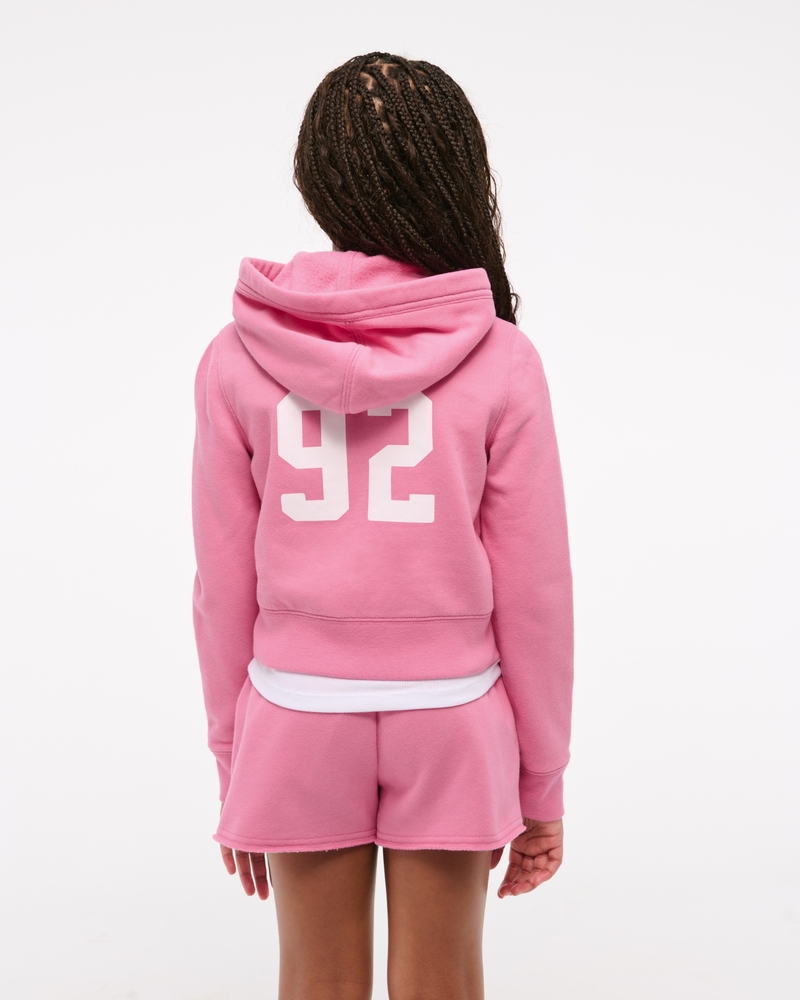 graphic full-zip hoodie