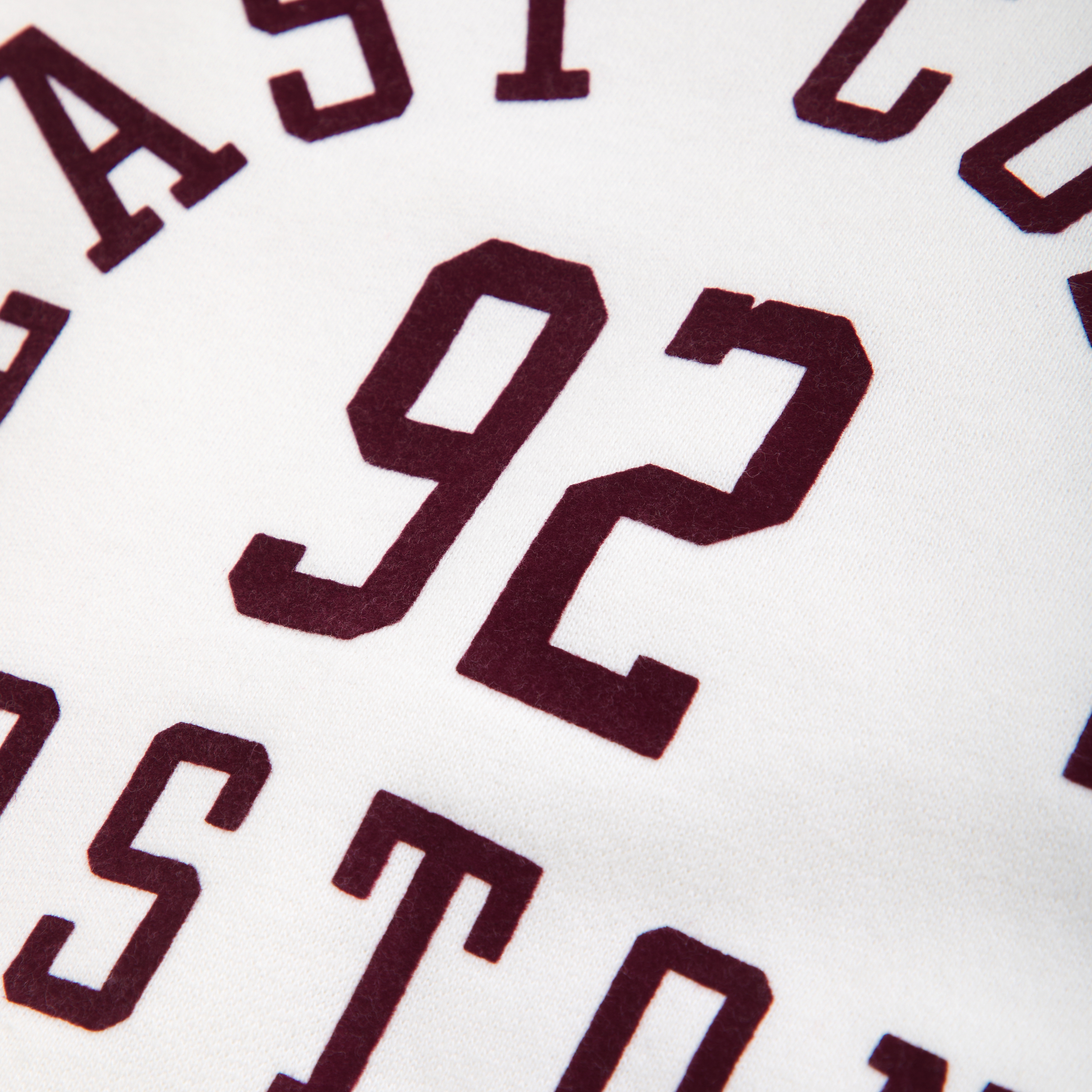 Abercrombie & Fitch Off-the-shoulder Graphic Crew Sweatshirt In White