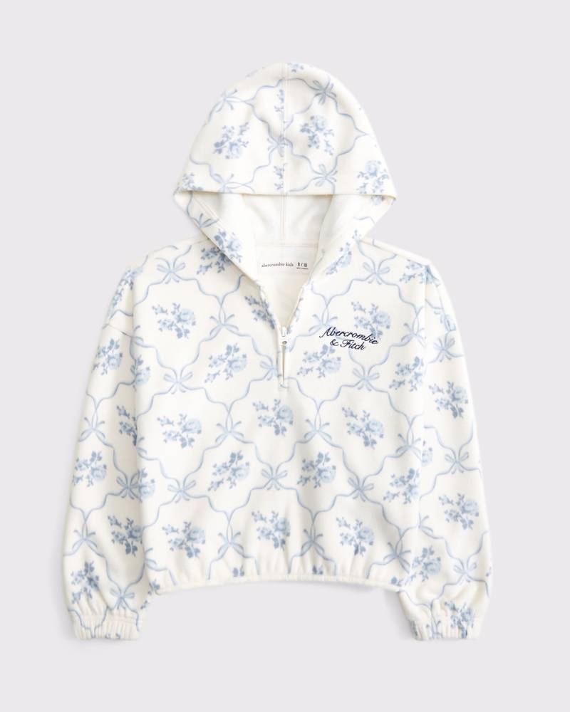 cozy half-zip popover hoodie