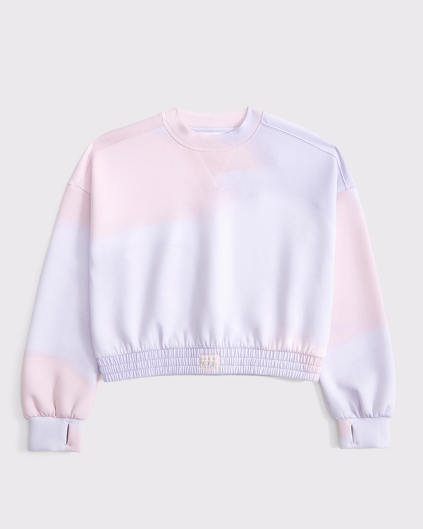 ypb neoknit crew sweatshirt, Pink Dye Effect view 1