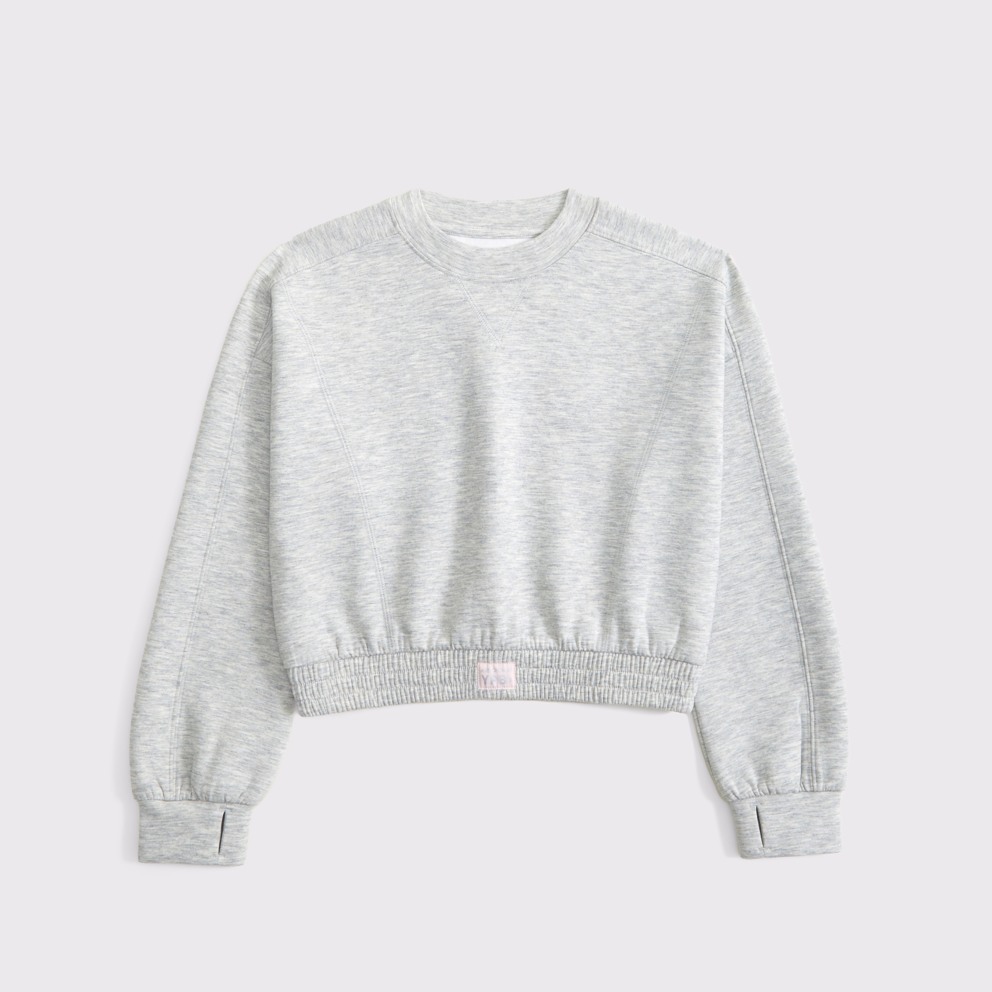 Abercrombie & Fitch Kids' Ypb Neoknit Crew Sweatshirt In Gray