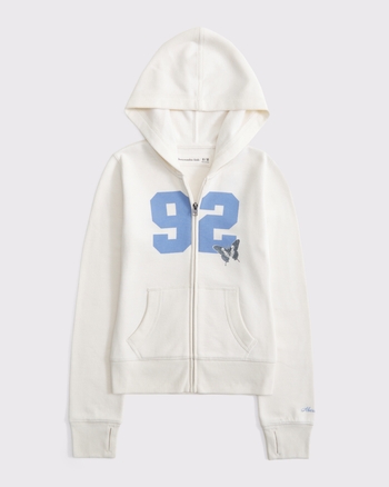 slim full-zip hoodie