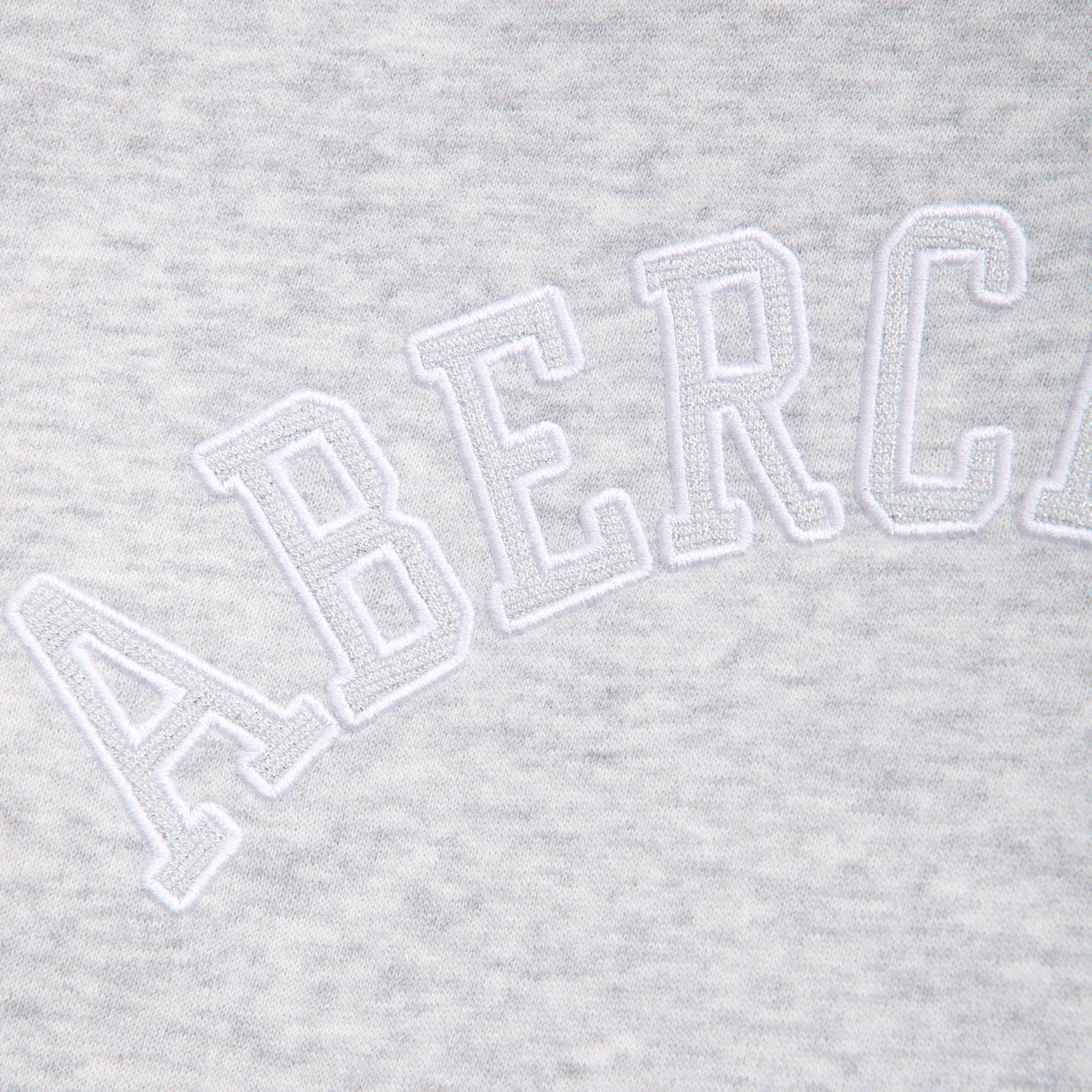 Abercrombie & Fitch Logo Crew Sweatshirt In Gray