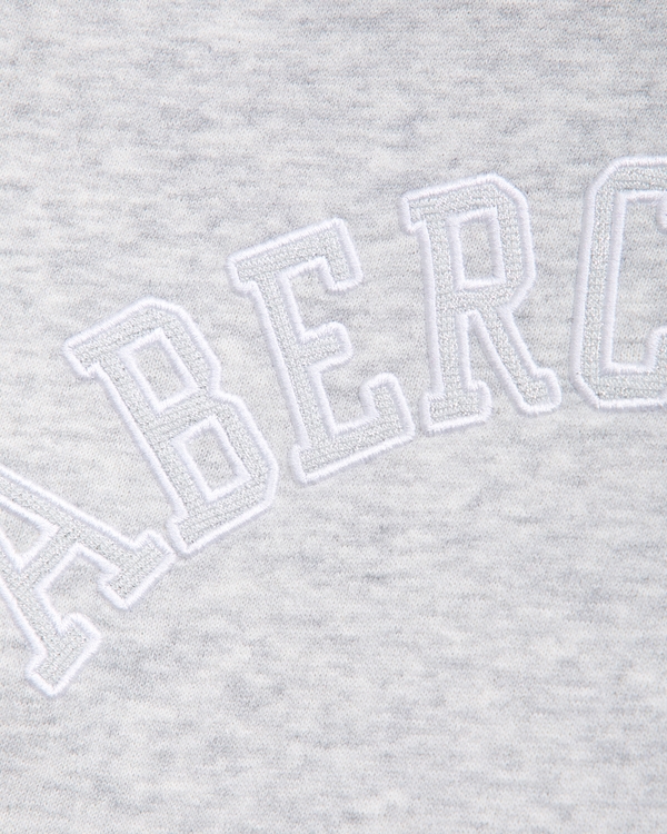 logo crew sweatshirt, Gris Claro view 2