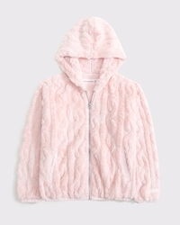 sherpa full-zip hoodie