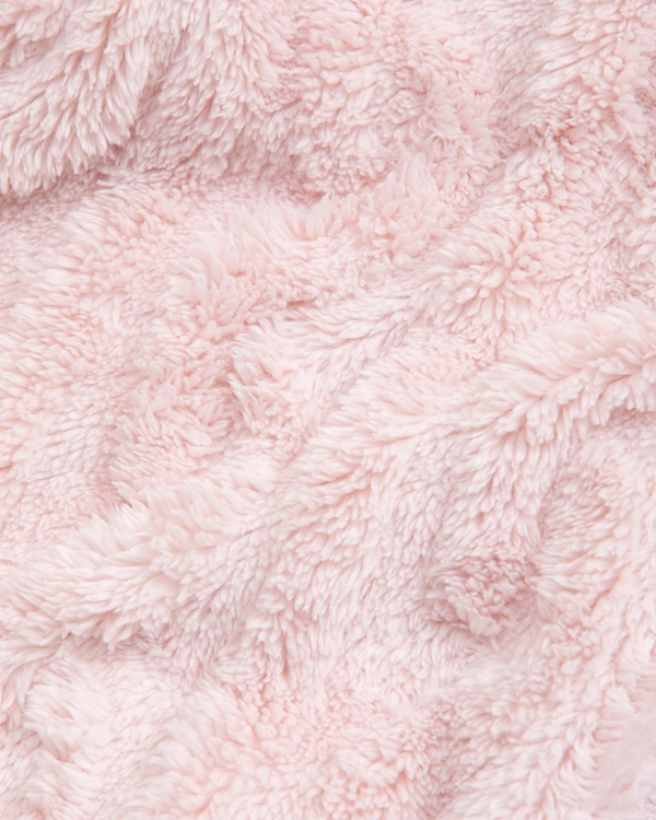 sherpa full-zip hoodie, Light Pink view 2