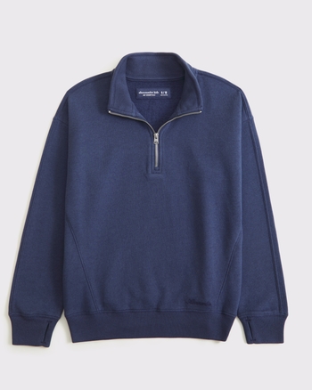 girls essential quarter-zip sweatshirt | girls tops | Abercrombie.com