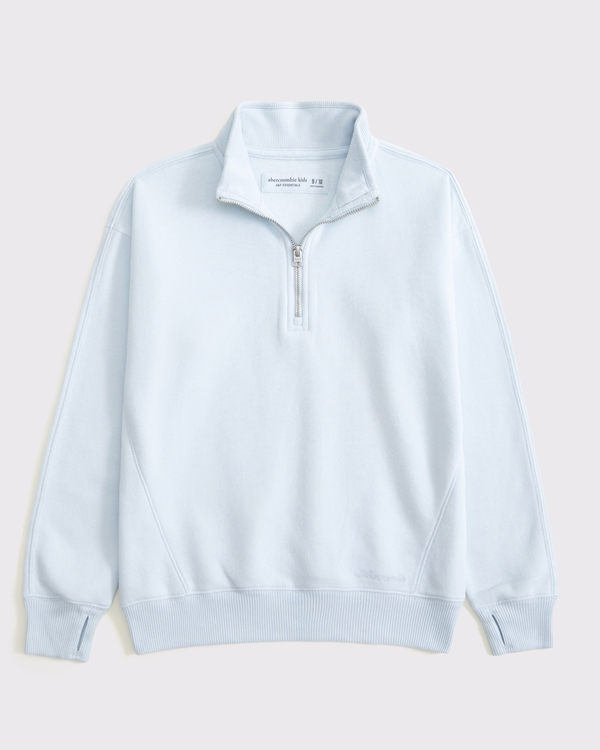 essential quarter-zip sweatshirt, Ballet Blue view 1