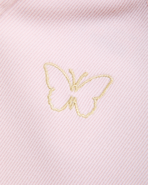 slim full-zip hoodie, Light Pink view 2