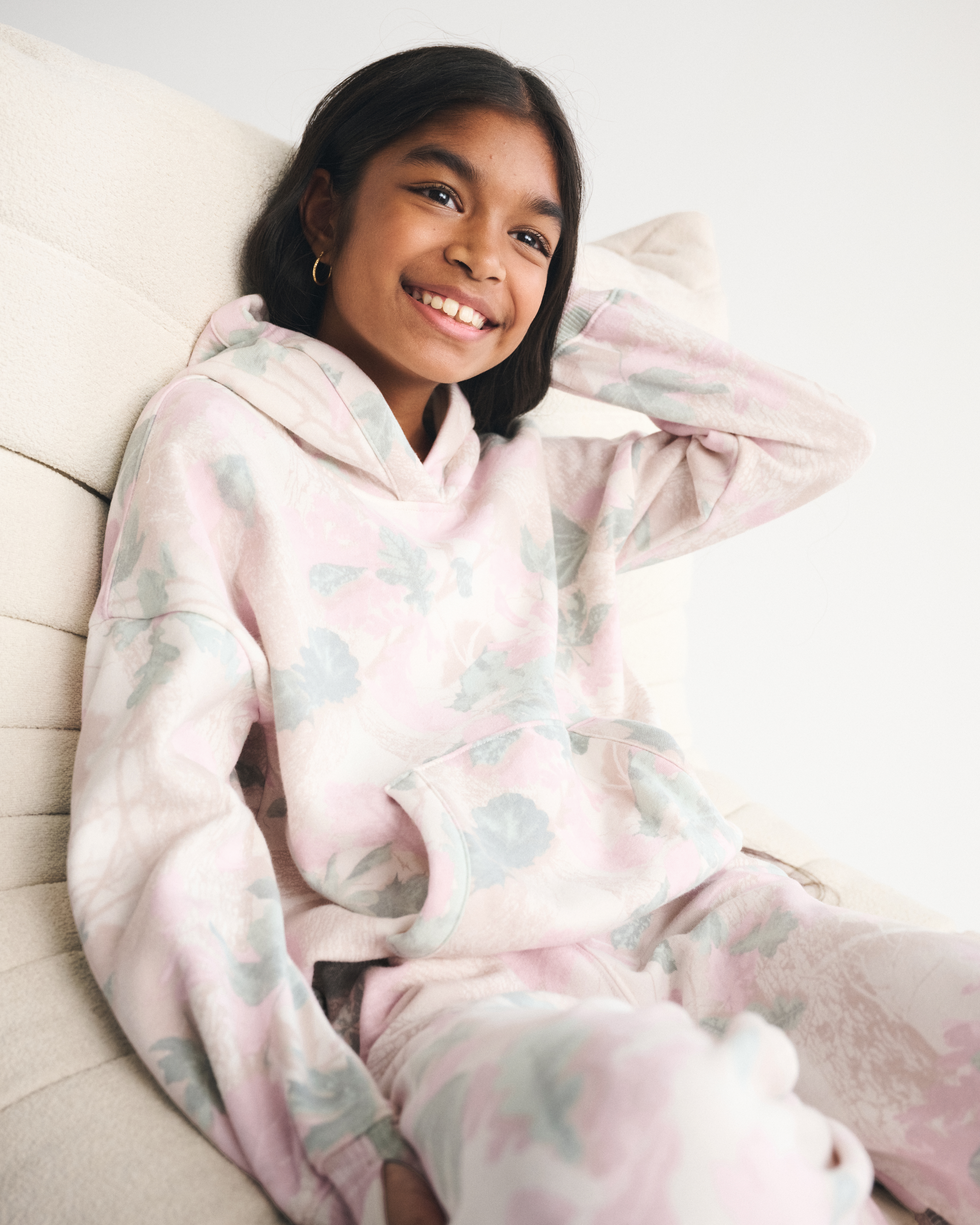 Abercrombie & Fitch Kids' Essential Popover Hoodie In Pink