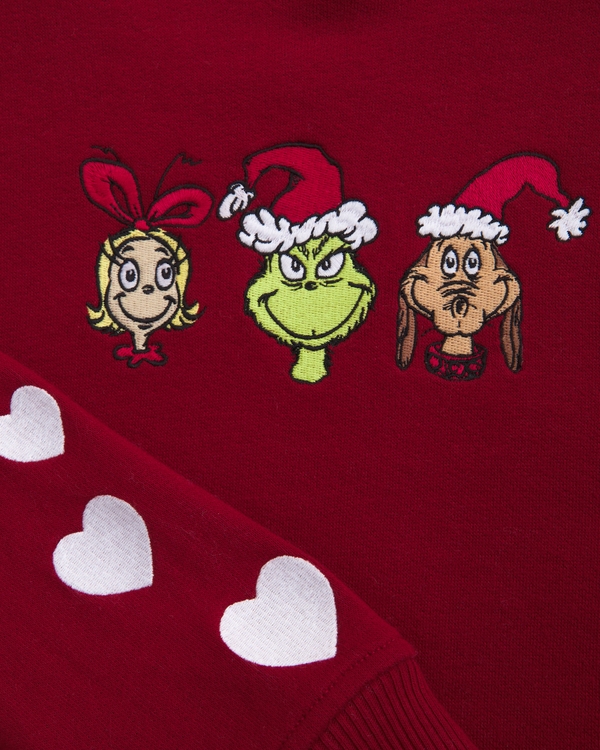 legging-friendly the grinch graphic crew sweatshirt, Rich Ruby view 2