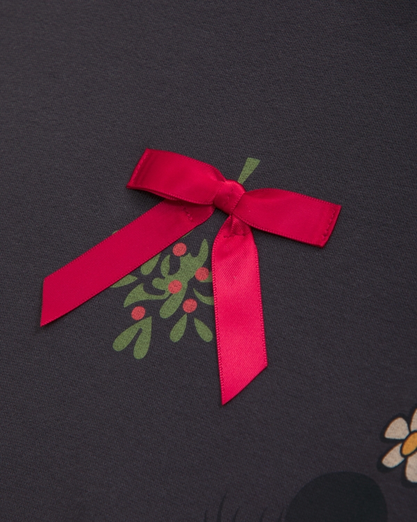 legging-friendly festive mickey mouse graphic crew sweatshirt