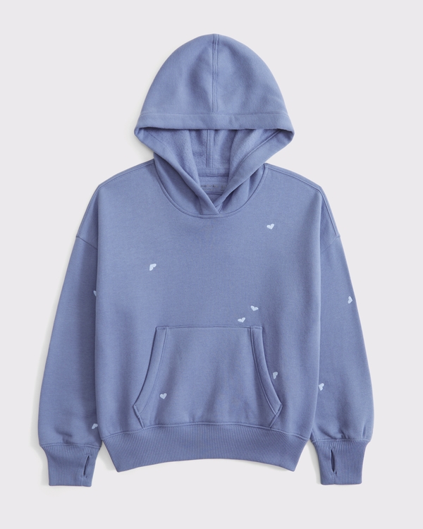 essential popover hoodie, Blue view 1
