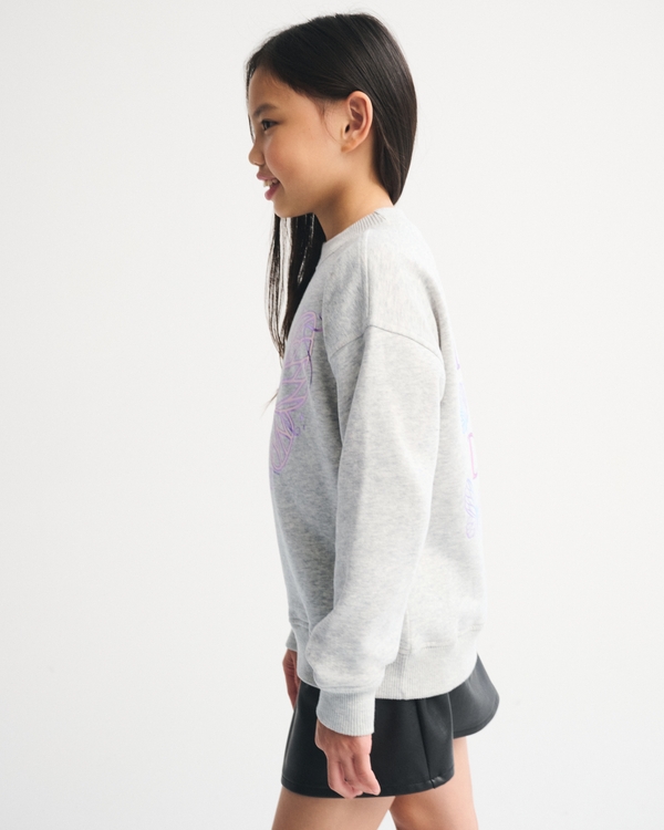 longer-length wicked graphic crew sweatshirt