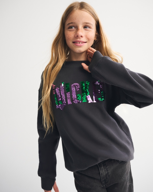 legging-friendly wicked graphic crew sweatshirt