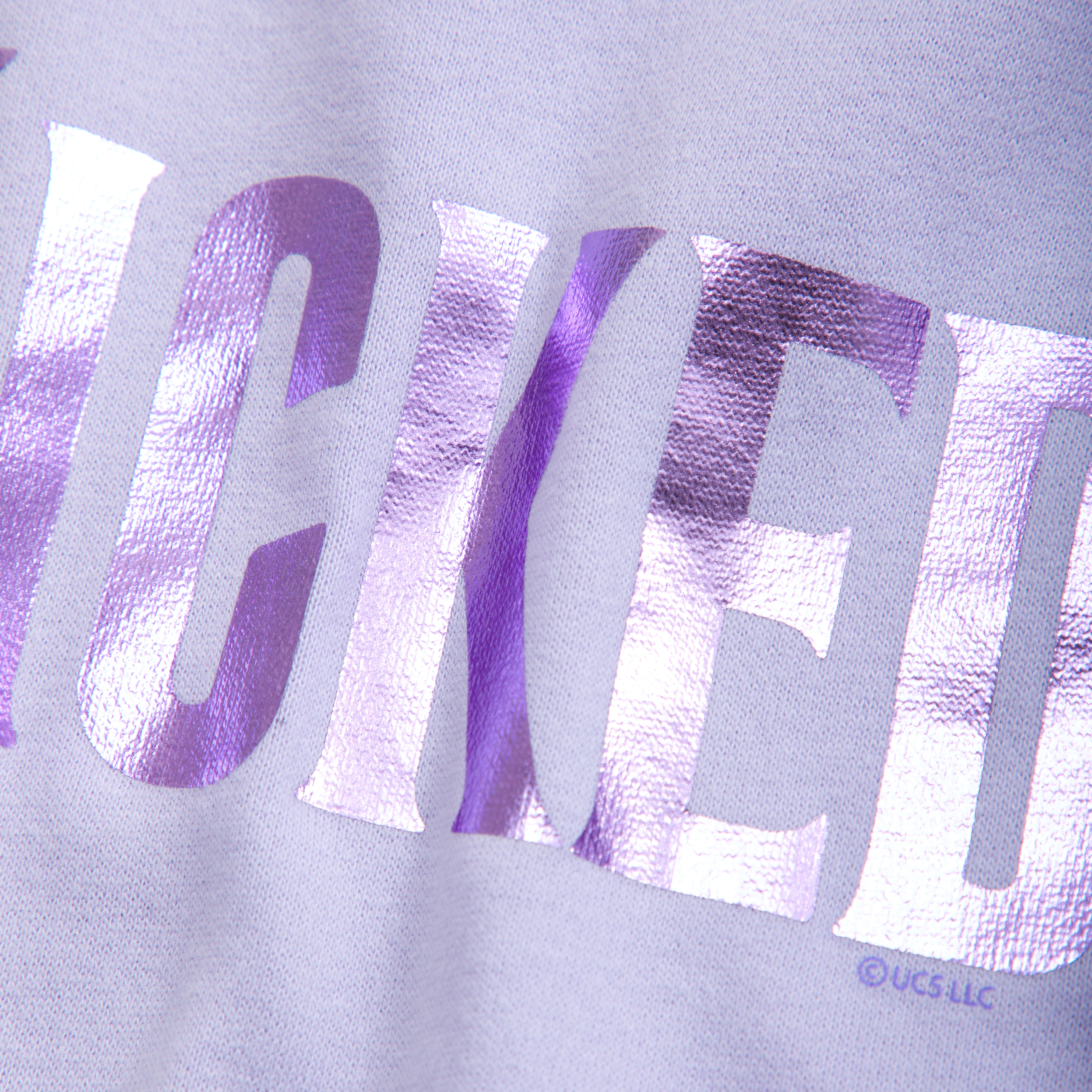 Abercrombie & Fitch Legging-friendly Wicked Graphic Crew Sweatshirt In Purple