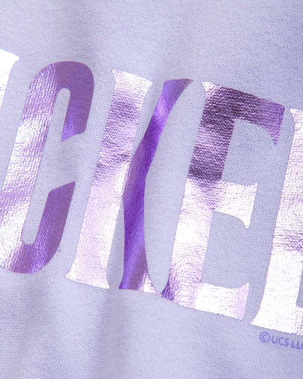legging-friendly wicked graphic crew sweatshirt, Light Purple view 2